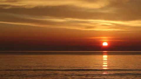 Dramatic Sunset Stock Footage 23689087