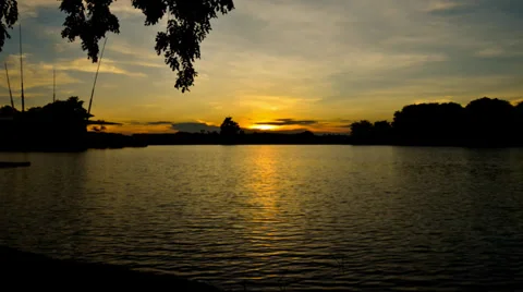 Dramatic sunset Stock Footage 32324625