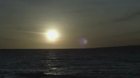 Dramatic sunset in the Ionian Sea in Salento 스톡 동영상 183335079