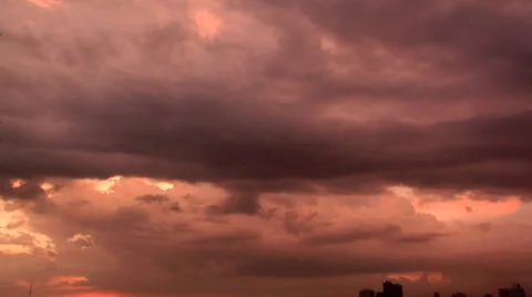 Dramatic Sunset Manila Bay Philippines Stock Footage 38604153