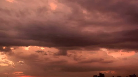 Dramatic Sunset Manila Bay Philippines Stock Footage 327888012