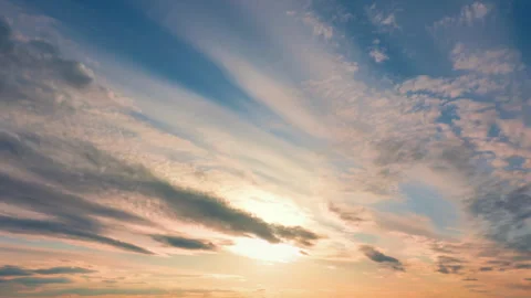 Dramatic sunset. Natural colors. Stock Footage 244329574