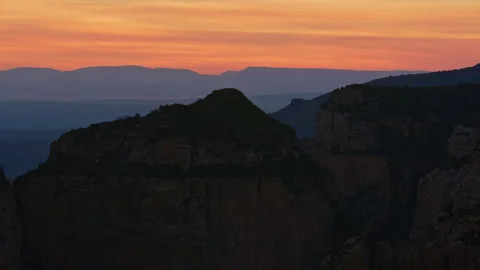 Dramatic sunset over the American Southwest desert 8K aerial view Stock Footage 257939293