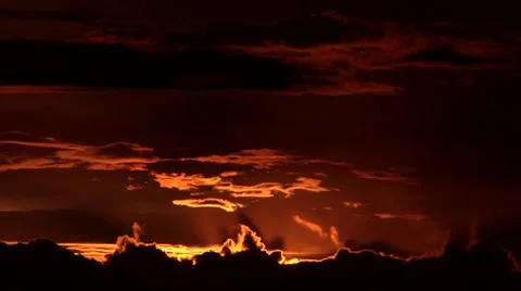 Dramatic Sunset over Manila Bay Philippines Stock Footage 38604408