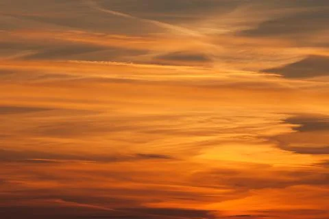 Dramatic sunset over the sea Stock Photos