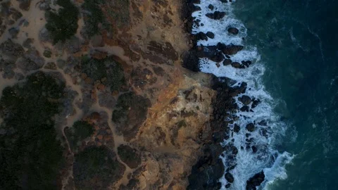 Dramatic Sunset over Zuma Ridge, Malibu Aerial 4K Stock Footage 89820002
