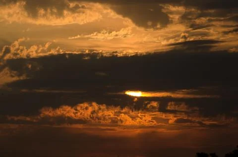 Dramatic sunset Stock-Fotos