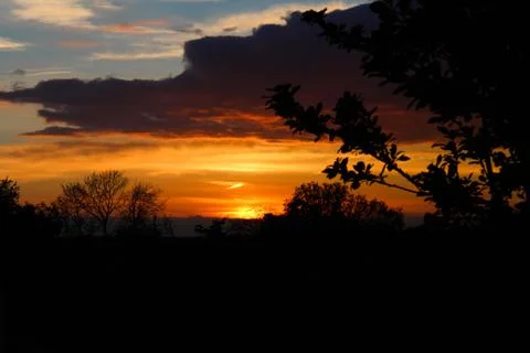 Dramatic Sunset Stock Photos