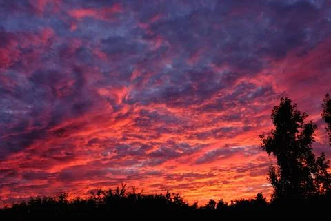 Dramatic sunset Stock-Fotos