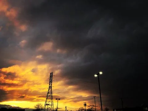 Dramatic Sunset Stock Photos