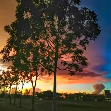 Dramatic sunset Stock Photos