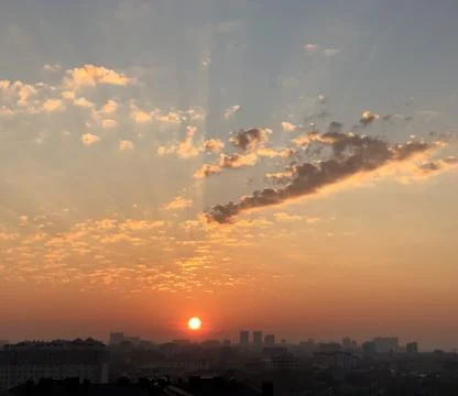 Dramatic sunset Stock Photos