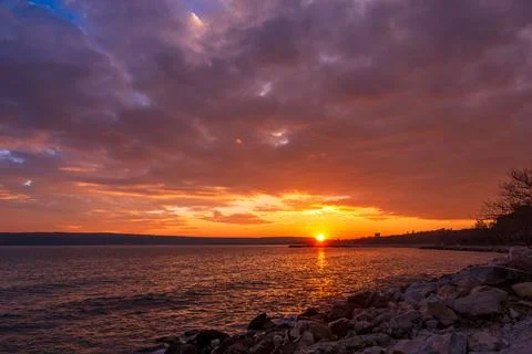 Dramatic sunset Stock Photos