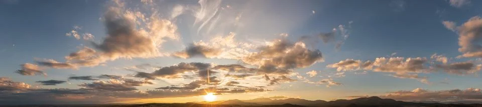 Dramatic sunset Foto stock