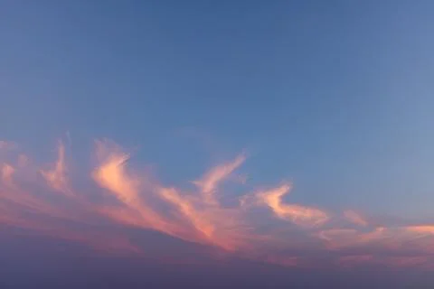 Dramatic sunset skies, cloudscape of rich color twilight sky. Sunset cloud .. Stock Photos