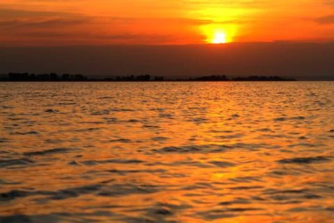 Dramatic sunset sky as a beautiful background Stock Photos