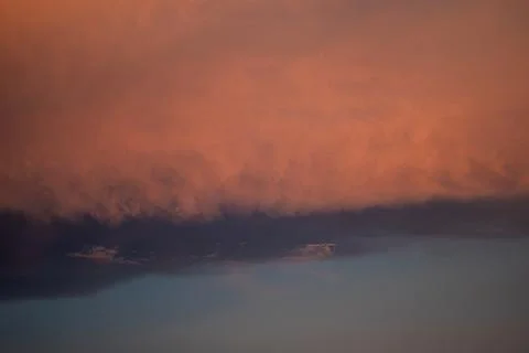 Dramatic Sunset Sky with Clouds Stock Photos