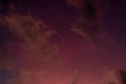 Dramatic Sunset Sky with Clouds Stock Photos