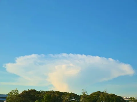Dramatic sunset sky with colorful clouds 库存影片 75881709
