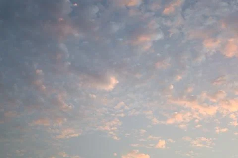 Dramatic sunset sky with colorful clouds at dusk. Nature background and tex.. Stock Photos