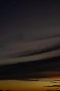 Dramatic Sunset Sky With Dark Clouds Stock-Fotos