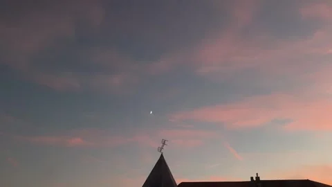 Dramatic sunset sky Stock Footage 259164590