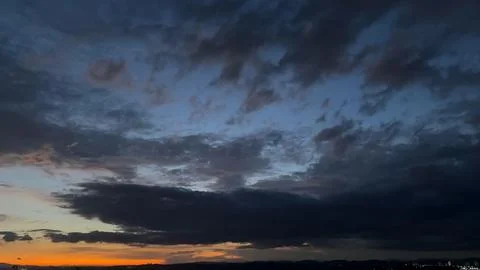 Dramatic sunset sky Stock Photos