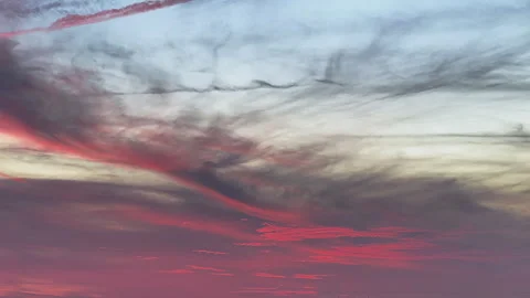 Dramatic Sunset, Sunbeams, Clouds, Sky, Timelapse Video. Stock Footage 321571660