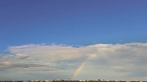Dramatic Sunset, Sunbeams, Clouds, Sky, Timelapse Video. Stock Footage 321571749