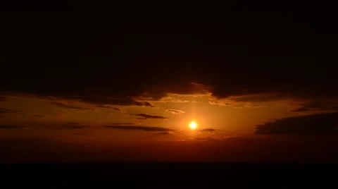 Dramatic sunset time lapse Stock Footage