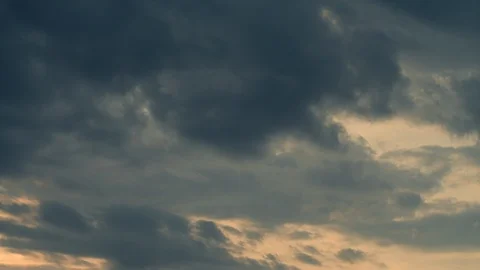 Dramatic sunset time-lapse. Spectacular clouds moving fast Vídeo Stock 122154410