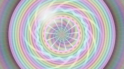 Dramatic swirl of soft colors in a circular pattern Stock Footage 337374976