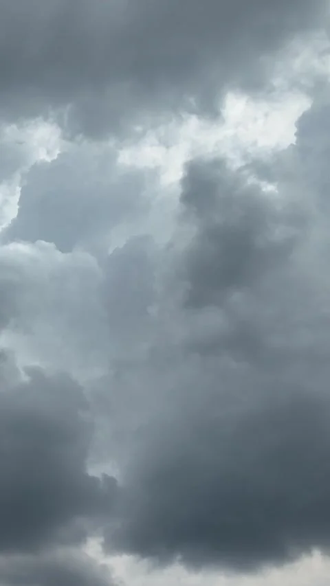 Dramatic thunder storm cloudscape time lapse Stock Footage 276104493