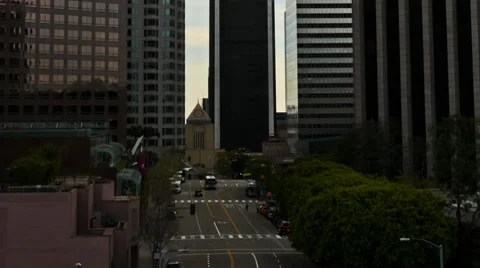 Dramatic Tilt Skyscrapers (Time lapse) Stock Footage 7761424