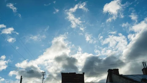 Dramatic time lapse, clouds cover the sky 4K Video stock 124641686