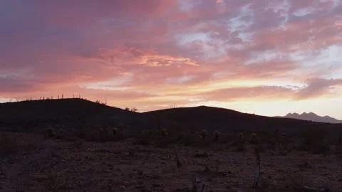 Dramatic Time-Lapse Footage Over Desert Hills In The Tonto National Forest Stock Footage 339594041
