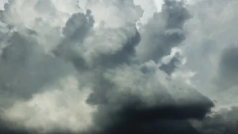 Dramatic time-lapse of storm clouds Stock Footage 145775492