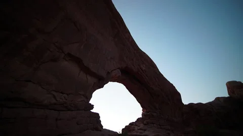 Dramatic Timelapse in Arches National Park Stock Footage 55647824
