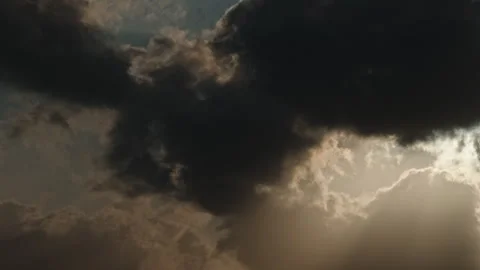 Dramatic Timelapse of Clouds Sweeping Across a Bright Sky Stock Footage 315089660