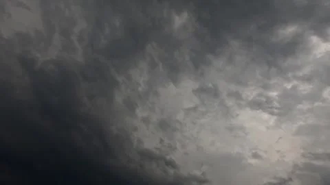 Dramatic timelapse of dark grey clouds rolling across the sky Stock Footage 320103250