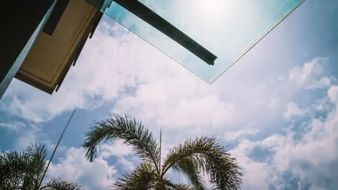 Dramatic timelapse of fast moving dark cloud before rain Stock Footage 221176572