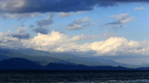 Dramatic timelapse on the island Stock Footage 132310106