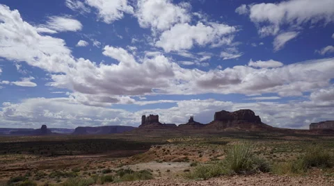 Dramatic Timelapse in Monument National Park Stock Footage 55650113