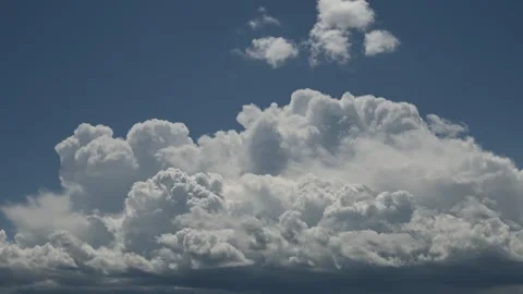 Dramatic timelapse storm clouds buid in a stormy sky Stock Footage 340240208