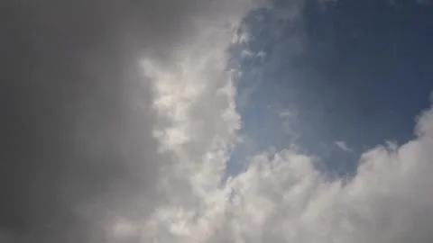 Dramatic timelapse of sunlight covered by dark clouds Stock Footage 320918204