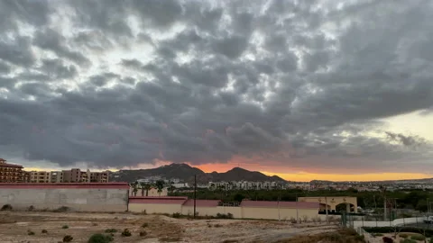 Dramatic timelapse sunset in Cabo San Lucas Stock Footage 154734246