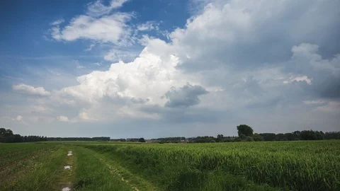 Dramatic Timelapse of Supercell Storm Forming and Passing Stock Footage 127116865