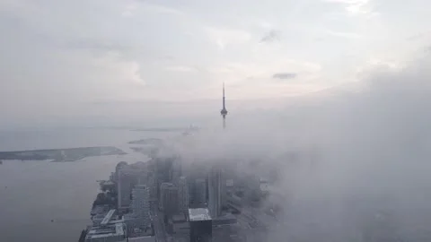 DRAMATIC TORONTO CITY SKYLINE Video stock 159158198