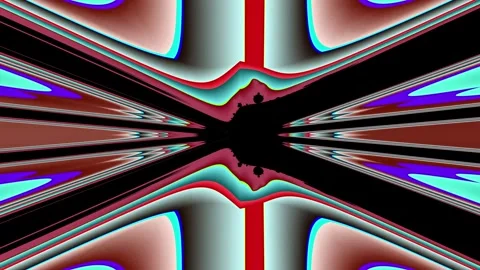Dramatic tunnel abstract loop with radial lines terracotta teal cinematic m.. Stock-Footage 333860373