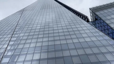 A dramatic upward view of The Shard in London 動画素材 310944919